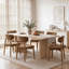 Ensemble de 2 chaises de salle à manger, chaises de cuisine rembourrées en tissu lin-725829344