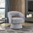 Yanitzia 27" Modern & Contemporary Swivel Chair with Corduroy Fabric Upholstery, 360-Degree Swivel, Foam over Pocket Coils-2137182161