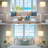 27.5'' Boho Coastal Glass Touch Control Table Lamps with Night Light and USB Ports-1644038487