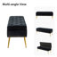 Banc de rangement rembourré en velours Kajana-1706549176