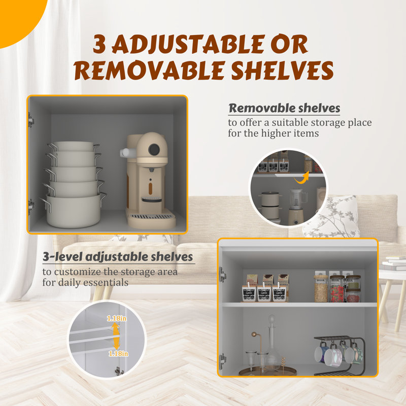 Aralene 71.7'' Kitchen Pantry