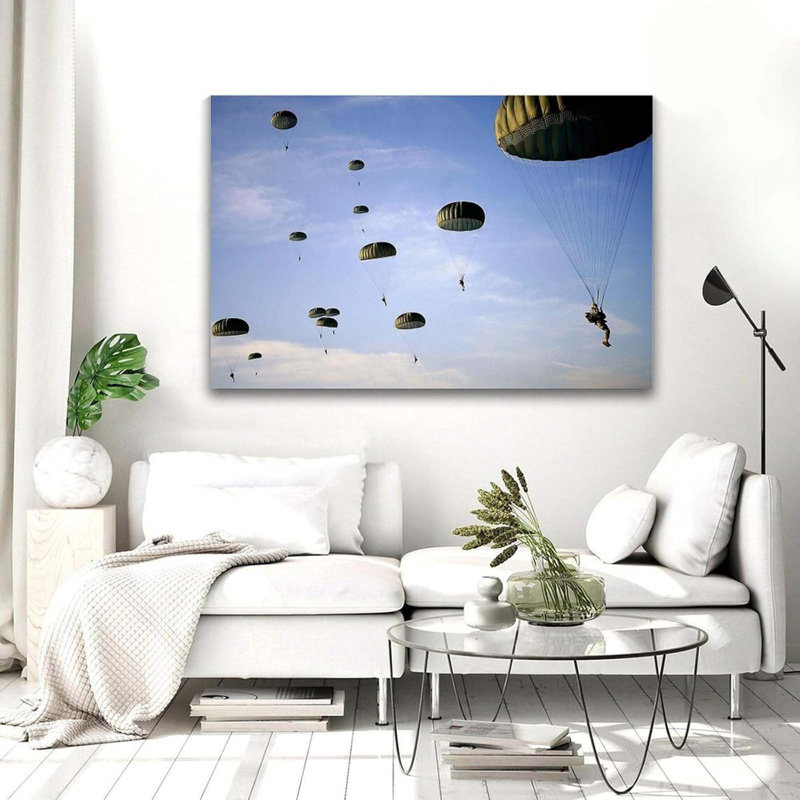 Soldiers From The 82Nd Airborne Division, Fort Bragg, Nc Wall Art Picture Painting Canvas Prints Artworks Bedroom Living Room Decor