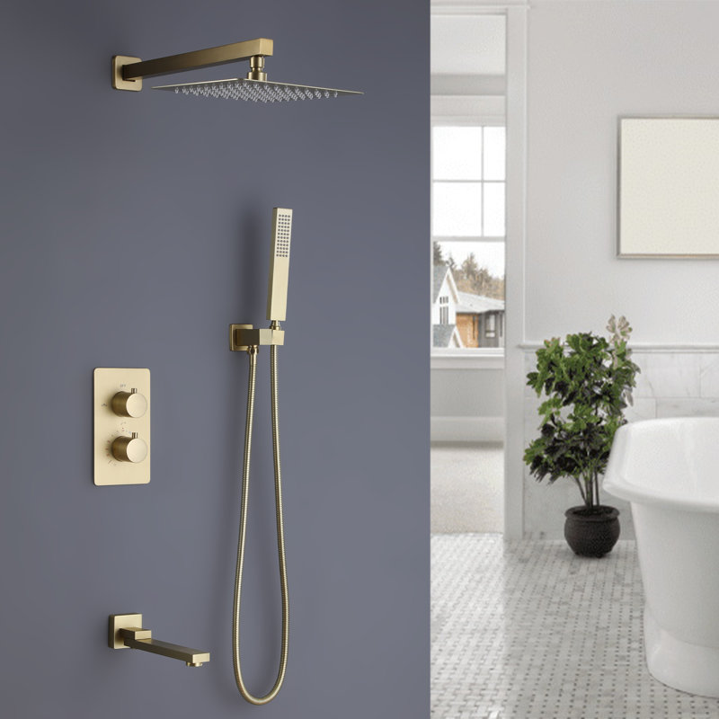 Système de douche complet avec valve brute
