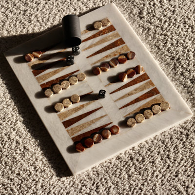 Luxury Marble Backgammon Set – Exquisite Backgammon Game Set