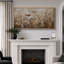 «Neutral Toned Dried Wildflowers Field», reproduction d'art sur toile encadrée-405333727-405333719