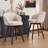 Allis Mid-Century Modern Chenille Fabric Counter Stools,Upholstered Swivel Barstools With Wood Legs,Counter Height Stools with Wingback,Footrest,For Kitchen Island Bar Counter,Beige-1858234491-1855512860