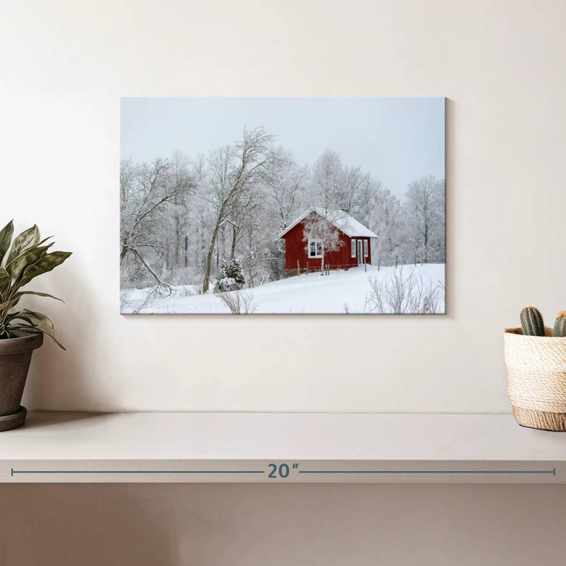 Lilie Falun Red Barn, 8" H x 12" W