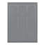 Full Size Murphy Bed Wall Bed with Shelves,Grey