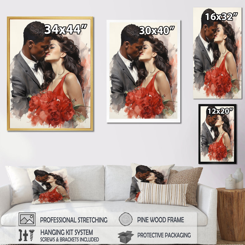 Couple de mariage Beauté intemporelle I, Cadre naturel flottant, H 32 po x l 24 po x P 1 po