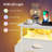Nightstand with Charging Station and LED Lights