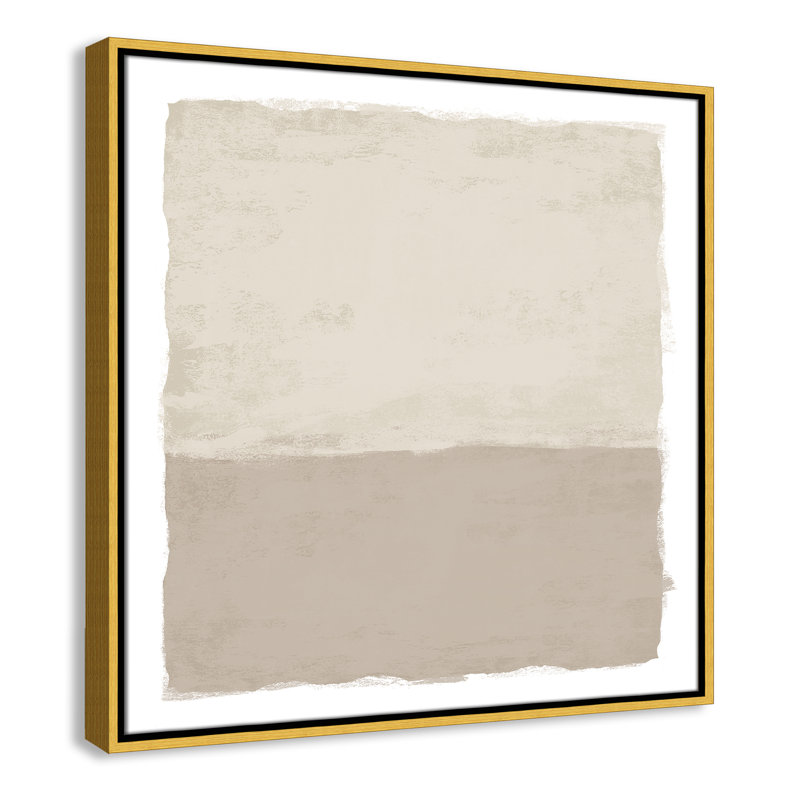 «Silent Sands II» par Natalie Carpentieri, H 25,5 po x l 25,5 po, Doré