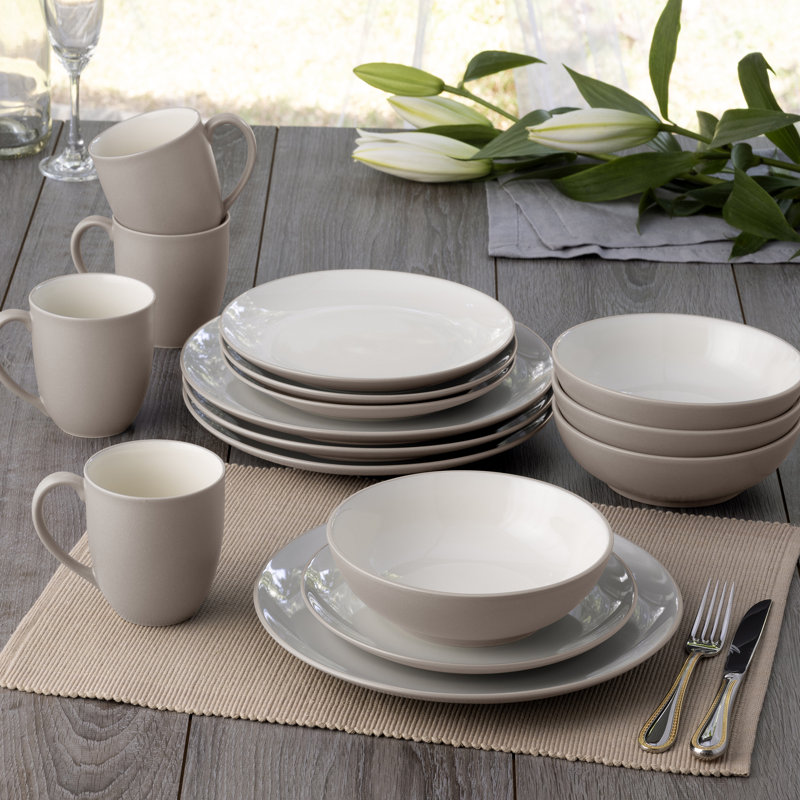 Noritake Colorwave Coupe Salad Plates, 8-1/4", Sand