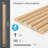 4PCS 103.94" x 5.71" Fluted Semi-Circle Wood Shiplap Wood Wall Paneling,3D Wall Paneling for Interior Wall Décor (16.48 Sq.ft./Case)-122596172