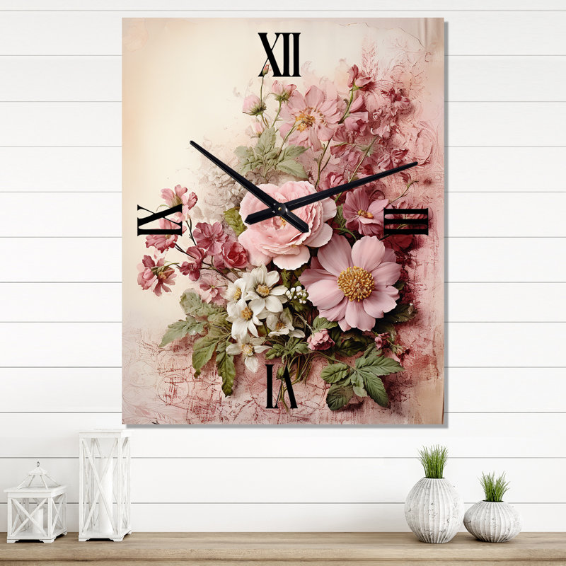 Horloge murale «Rose», Très grand