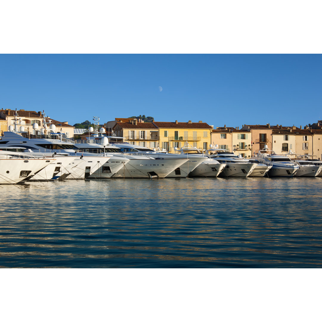 Hafen von Saint Tropez von Breigouze - Kunstdrucke auf Leinwand