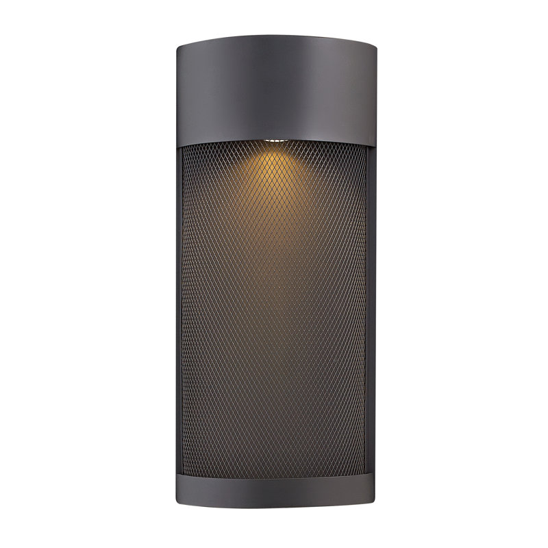 Aria Pocket 1-Light Outdoor Sconce, Black, Halogen