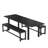 Keuna 8 - Person Rectangular 63'' L x 28'' W Expandable Table Dining Set-1736351717-1736351714