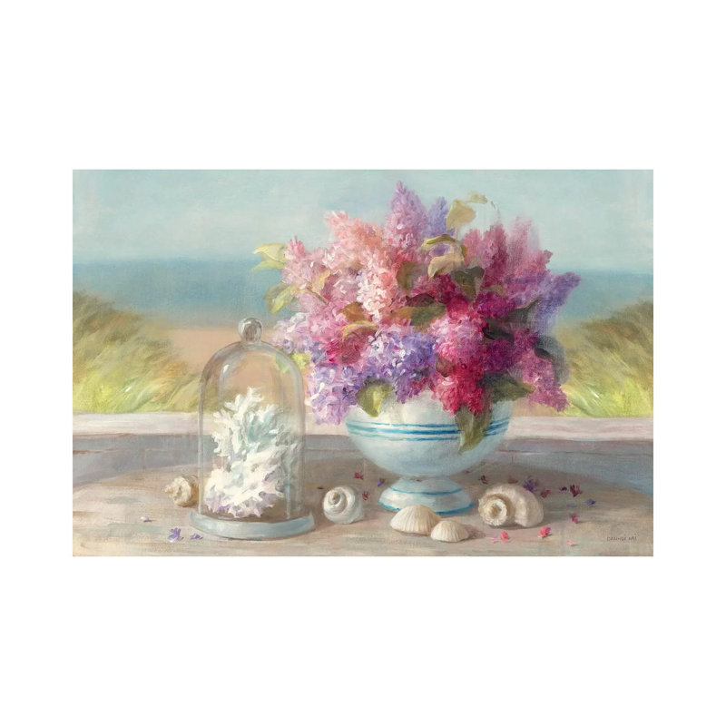 «Seaside Spring Crop» par Danhui Nai - reproduction d'art, H 32 po x l 48 po x 1,5 po, Toile tendue, Aucun mat