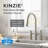 Kinzie 2-Handle Bridge Kitchen Faucet with Pull Down Sprayer-82654525