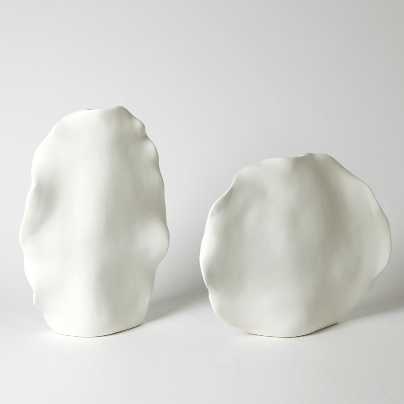 Kelp Vase-Matte White-Tall