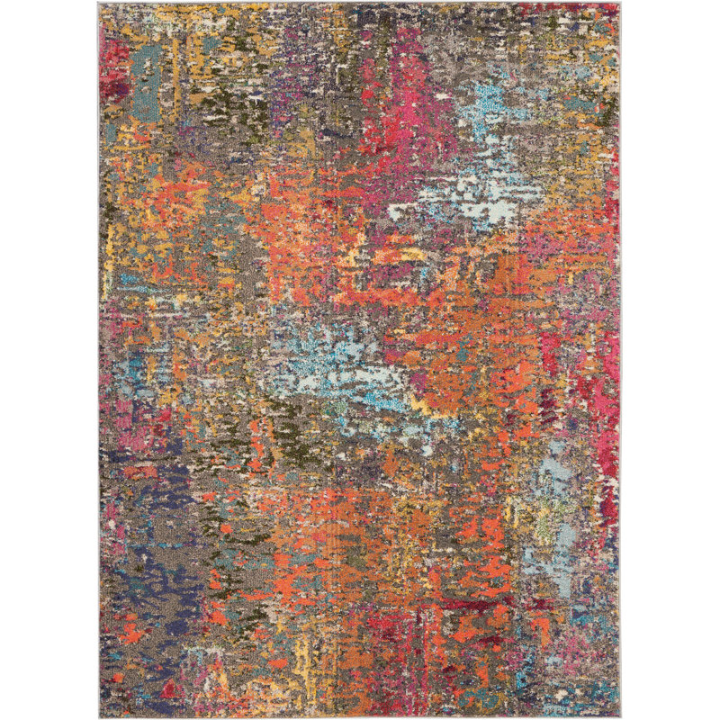 Abstract Indoor Rug, Rectangle 5'3" x 7'3"