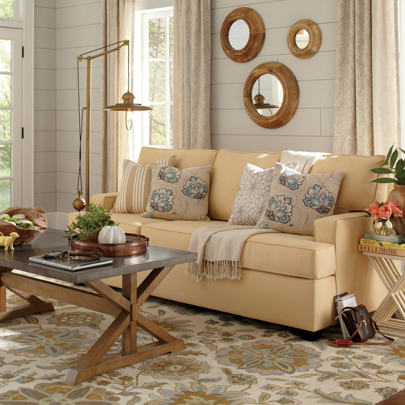 Embroidered Cotton Throw Pillow