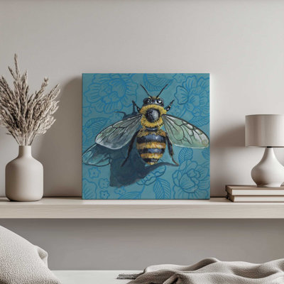 Reproduction d'art sur toile «Eavesdropping Bee» par Kate Jarvik Birch