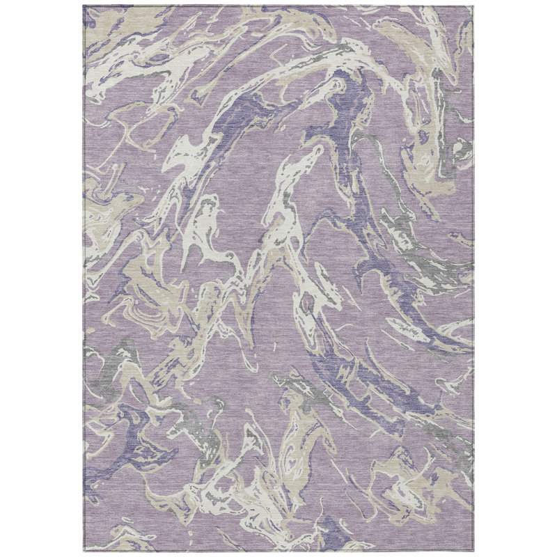 Lani Purple Washable Indoor-Outdoor Rug - , 9' x 12'