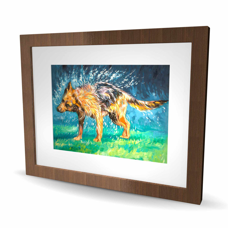 Berger allemand humide Spin-Dry | Animaux de compagnie, impression de salon