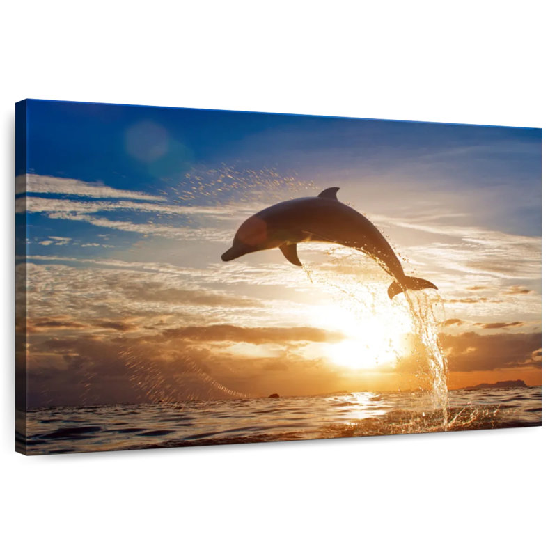 Crowle Jumping Dolphin, 34" H x 51" W