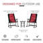 Ensemble de chaise berçante pliante 3 pièces Gaskins-98115122