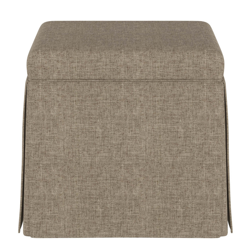 Repose-pieds avec rangement Bash, Lin texturé naturel Zuma