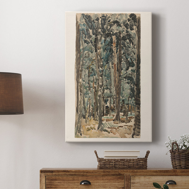 Paysage rétro CCxxxxi - galerie Cavas sur mesure, H 36 po x l 24 po