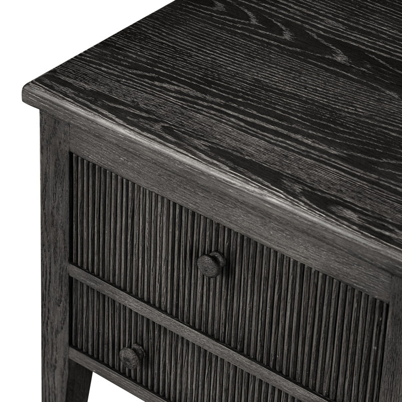 Bush Nightstand, Distressed Black