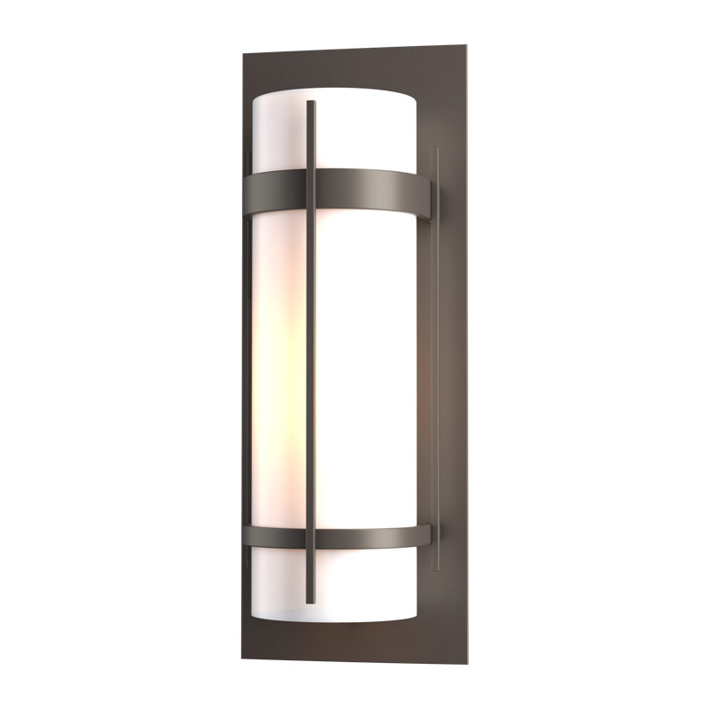 Banded Outdoor Flush Mount, Coastal Dark Smoke, 20.8" H x 7.8" W x 6.5" D