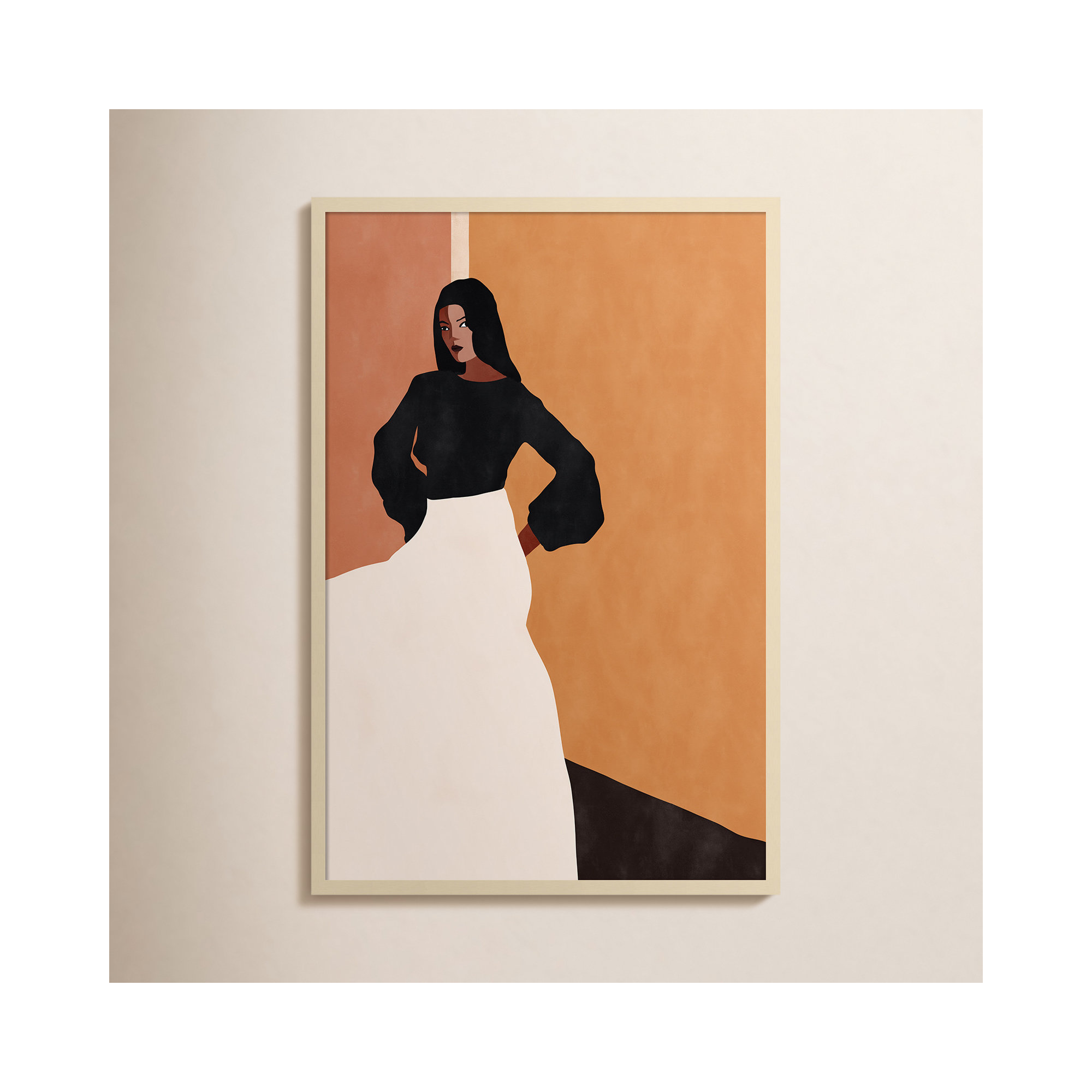Sevile by Alexander Ginzburg, 41" H x 28" W, Brown Framed
