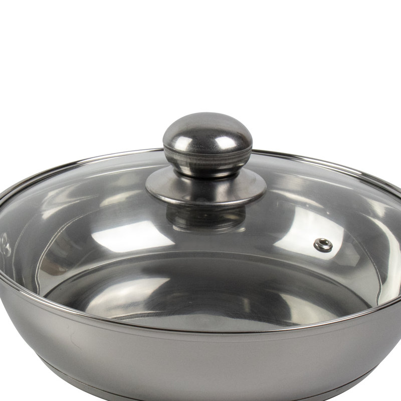 SQ Professional Lustro Stainless Steel 24cm Frying Pan