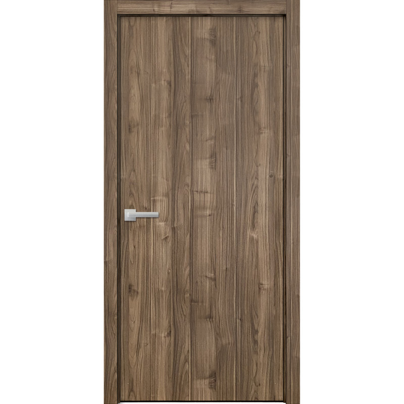 Porte standard lambrissée Planum, 36 po x 84 po, Noyer