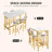 Enchantyd 5 Piece Kitchen & Dining Room Set with 4 Stools-1728630260-1728630261