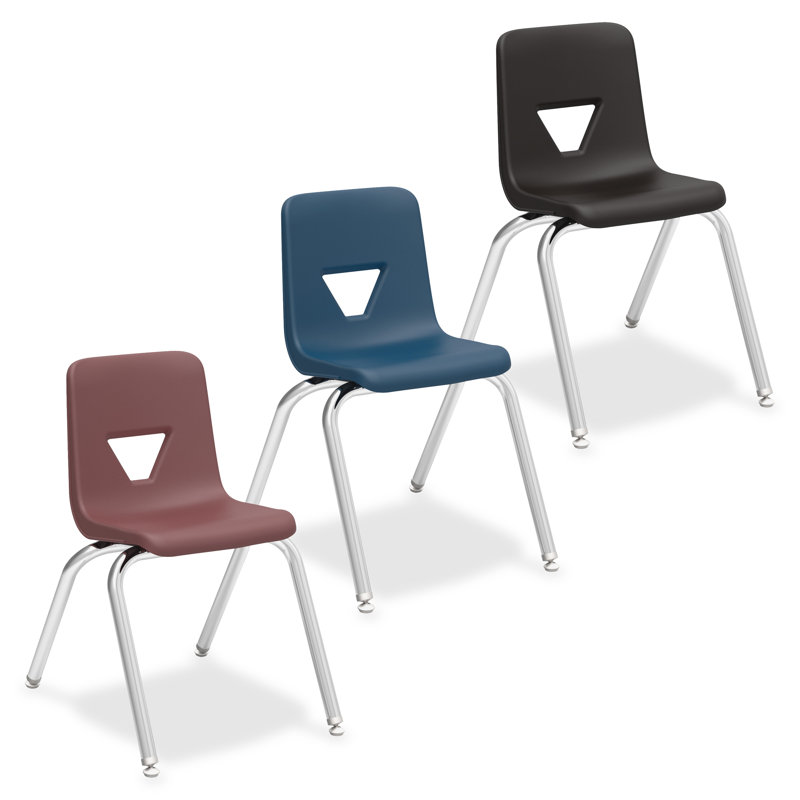 Chaise de classe empilable, Vin, H 18 po