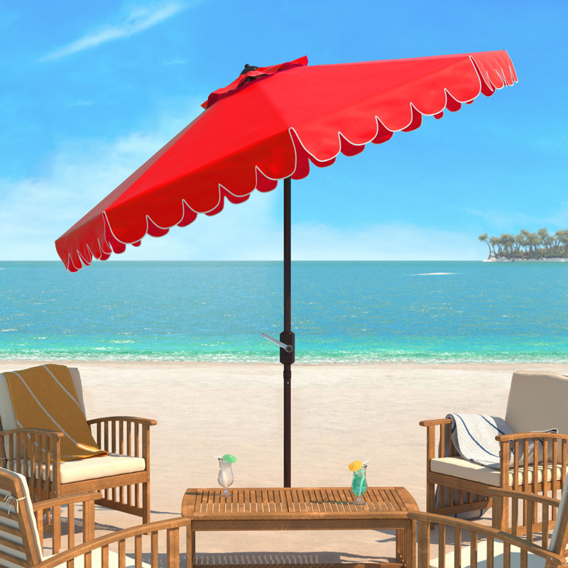 Parasol de marché 8,4 pi Pedrick, Rouge