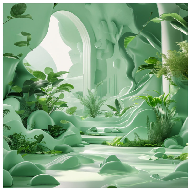 Housses de couette Lush Greenery, Grand lit