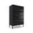 Lira Premium Wooden Dresser for Bedroom - Solid Wooden Frame, 4 Spacious Sag-Proof Fabric Drawers with Sleek Metal Handles - Premium & Durable Storage Solution for Your Home-2063404361-2067706482