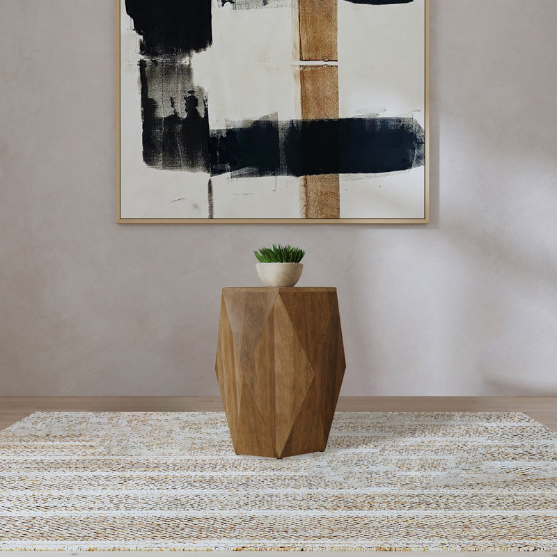 Table de bout l 17,4 po Farmhouse, brun