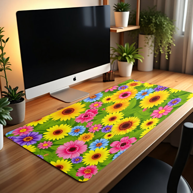Polyester Desk Pad, 14.4x12.1