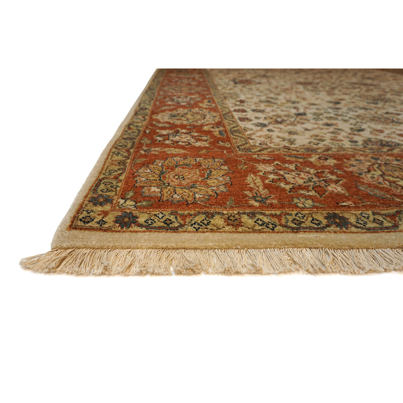 Empire Handmade Wool Floral and Oriental Area Rug