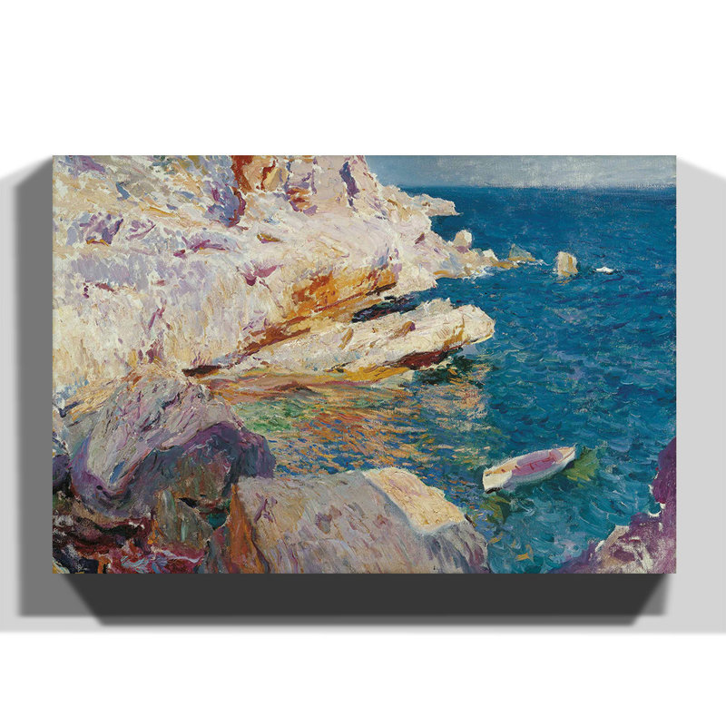 Sea Cliffs by Joaquin Sorolla Y Bastida - Wrapped Canvas, 70cm H x 100cm W