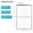 Shower Door 48" W x 76"H Semi-Frameless Bypass Sliding Shower Enclosure, 5/16 in. (8mm), Brushed Silver