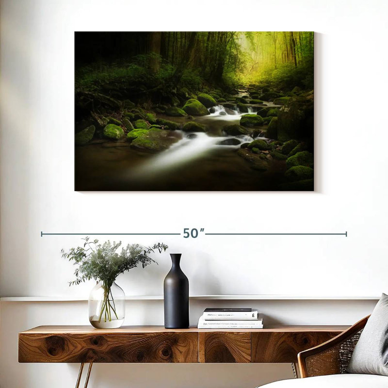 Cascade alvord mystique et moussue, H 26 po x l 39 po