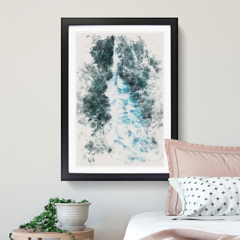 The Middle of the Wave - Picture Frame Graphic Art, 33cm H x 24cm W x 2cm D, Black Framed